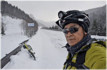 北海道旅行 バイク雪道 S様邸